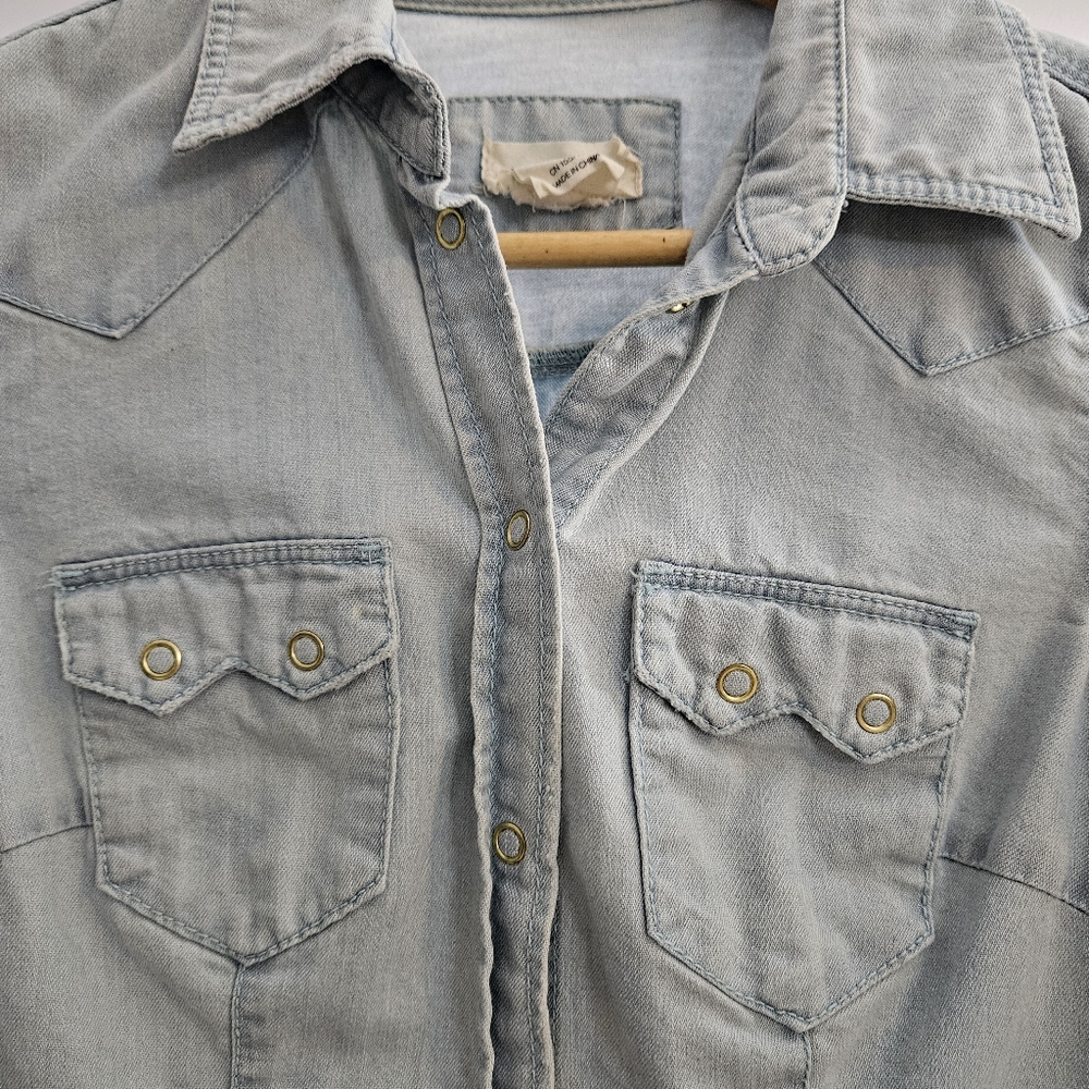 Denim Button Down - Picture 2 of 6